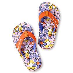 Pine Kids Slip On Flip Flops with Floral Print - Multicolor