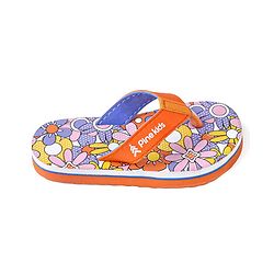 Pine Kids Slip On Flip Flops with Floral Print - Multicolor