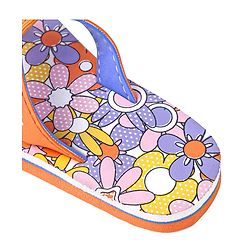 Pine Kids Slip On Flip Flops with Floral Print - Multicolor