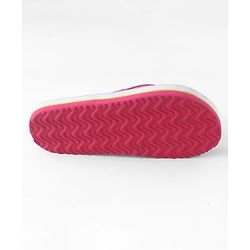 Pine Kids Slip Ons Flip Flops with Floral Print - Pink