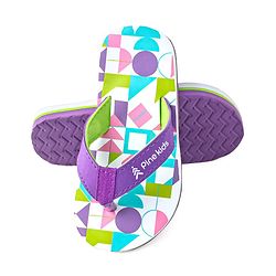 Pine Kids Slip On Flip Flops with Abstract Print - Multicolor