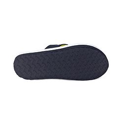 Pine Kids Slip On Flip Flops With Stripes & Star Print - Black & White