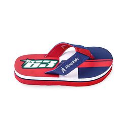 Pine Kids Slip On Flip Flops With Number Print - Red & Blue