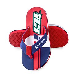 Pine Kids Slip On Flip Flops With Number Print - Red & Blue