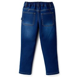 Pine Kids Denim Woven Full Length Washed Jeans - Navy Blue