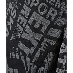 Pine Kids Woven Mid Calf Printed Washed Denim Jeans - Black