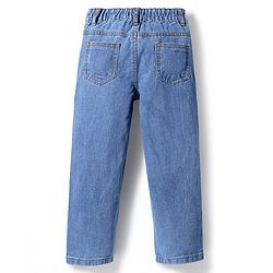 Pine Kids Denim Woven Full Length Washed Jeans - Light Blue