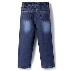 Pine Kids Denim Woven Full Length Washed Jeans - Navy Blue
