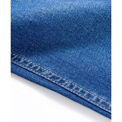 Pine Kids Denim Woven Full Length Washed Jeans - Navy Blue