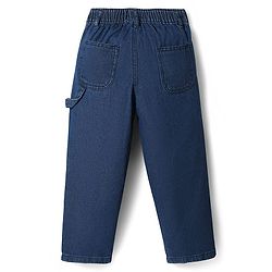 Pine Kids Denim Full Length Washed Jeans - Navy Blue
