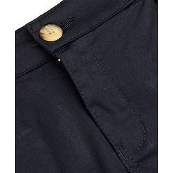 Pine Kids Cotton Elastane Full Length Solid Trouser - Black