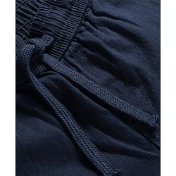 Pine Kids Cotton Elastane Woven Full Length Solid Color Trousers Cargo Pocket - Khaki