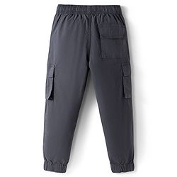 Pine Kids Woven Full Length Trouser With Cargo Pockets - Charcoal Grey