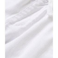 Pine Kids Woven Full Length Solid Color Trouser Pant - White