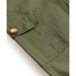 Pine Kids Cotton Elastane Woven Full Length Solid Color Cargo Pants With Pockets - Olive Green