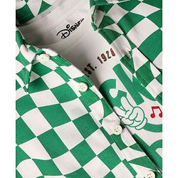 Pine Kids Disney Single Jersey Knit Half Sleeves Front & Back Mickey Mouse Graphics Shirt With T-Shirt - Green