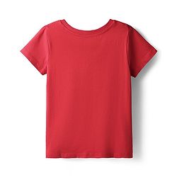 Pine Kids Cotton Knit Half Sleeves T-Shirt With Heart Print - Purple