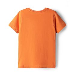 Pine Kids Cotton Knit Half Sleeves Solid Color T-Shirt - Navy Blue