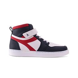 Pine Kids Velcro Closure Sneakers Shoes - White & Red