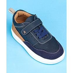 Pine Kids Casual Shoes with Velcro Closure - Navy Blue