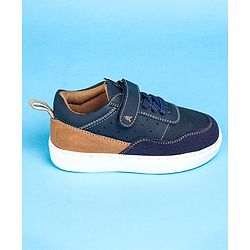 Pine Kids Casual Shoes with Velcro Closure - Navy Blue