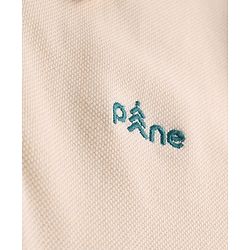 Pine Kids Cotton Knit Half Sleeves Polo T-Shirt with Number Patch - Black