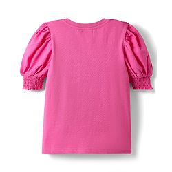 Pine Kids Cotton Knit Half Sleeves Top with Heart Design - Fuchsia