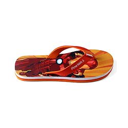 Pine Kids Marvel Slip On Flip Flops With Iron Man Print - Red