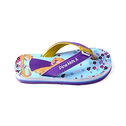 Pine Kids Disney Slip On Flip Flops With Rapunzel Print - Light Blue