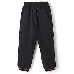 Pine Kids Cotton Knit Full Length Lounge Pant with Tokyo Urban Style Print - Black