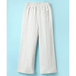 Pine Kids Cotton Knit Full Length Solid Lounge Pant - Light Grey