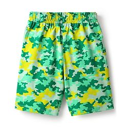 Pine Kids Single Jersey Knit Half Sleeves Shorts Night Suit With Abstract Print - Green