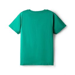 Pine Kids Single Jersey Knit Half Sleeves Shorts Night Suit With Abstract Print - Green