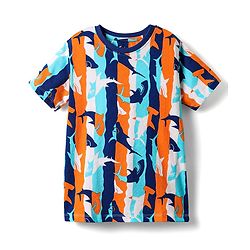 Pine Kids Single Jersey Knit Half Sleeves Co-ords Night Suit With Fish Print - Multicolour