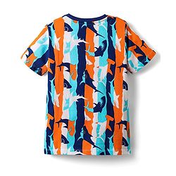 Pine Kids Single Jersey Knit Half Sleeves Co-ords Night Suit With Fish Print - Multicolour