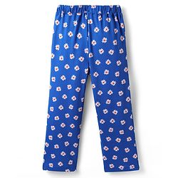 Pine Kids Single Jersey Knit Half Sleeves Co-Ord Night Suit With Floral Print - Blue