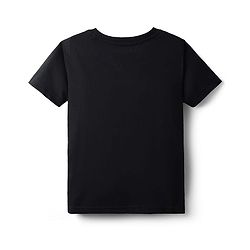 Pine Kids Single Jersey Knit Half Sleeves Night Suit with Text Print - Black