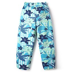 Pine Kids Single Jersey Knit Half Sleeves Night Suit with Floral Print - Navy Blue
