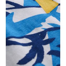Pine Kids Single Jersey Knit Half Sleeves Co-ords Night Suit With Beach Theme Print - Light Blue