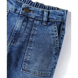 Pine Kids Denim Woven Full Length Washed Jeans - Blue