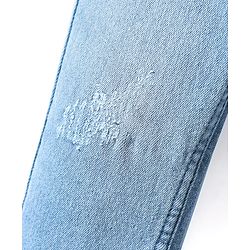 Pine Kids Denim Woven Full Length Washed Jeans - Light Blue