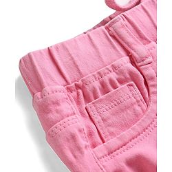 Pine Kids Denim Woven Ankle Length Washed Jeggings - Pink