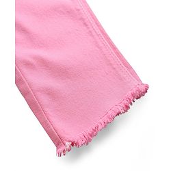 Pine Kids Denim Woven Ankle Length Washed Jeggings - Pink