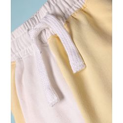 Pine Kids 100% Cotton Full Length Cut & Sew Lounge Pant - Light Yellow & White