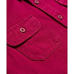 Pine Kids Cotton Woven Full Sleeves Solid Colour Shirt - Maroon