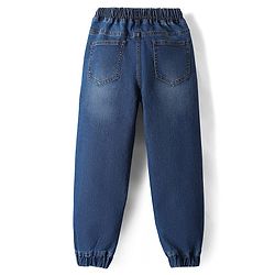 Pine Kids Denim Woven Full Length Washed Jeans - Navy Blue