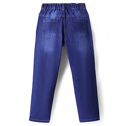 Pine Kids Denim Woven Full Length Washed Jeans - Navy Blue