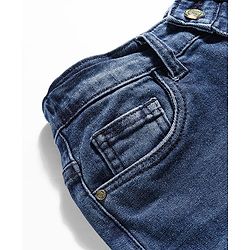 Pine Kids Woven Full Length Washed Jeans - Blue