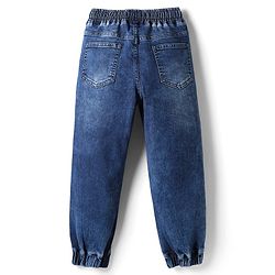 Pine Kids Denim Woven Full Length Washed Jeans - Blue