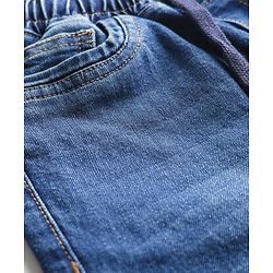Pine Kids Denim Woven Full Length Washed Jeans - Blue